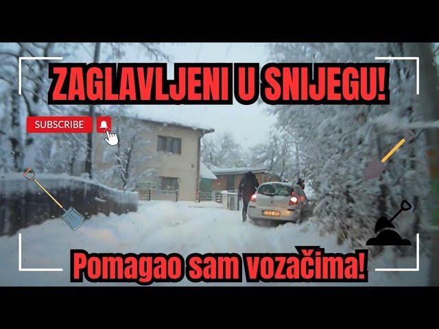 Zimski uvjeti i sigurnost na cesti. Zaglavljena vozila u Sarajevu tokom snježnih padavina 24.12.2024