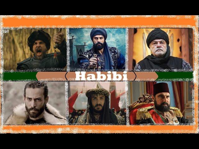 Ahmed sencar+Suleiman shah+Ertugrul+Osman+Sultan+Mehmad khan+Sultan Abdul Hamid.Habibi music slowed.