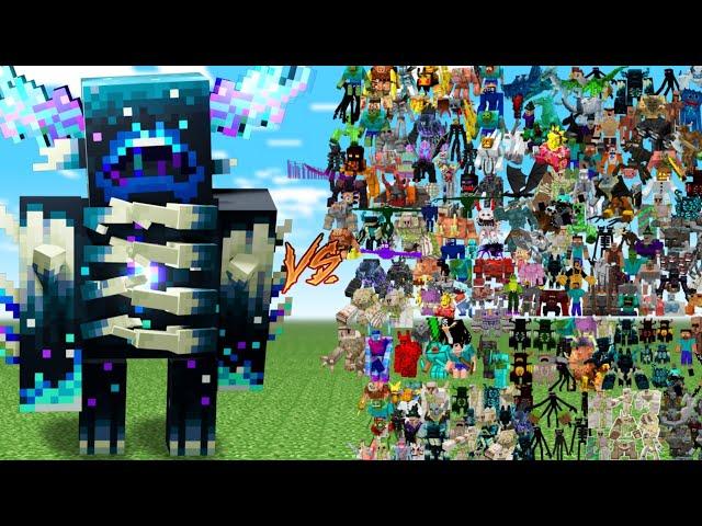 ULTRA WARDEN vs 500 RANDOM MOBS!