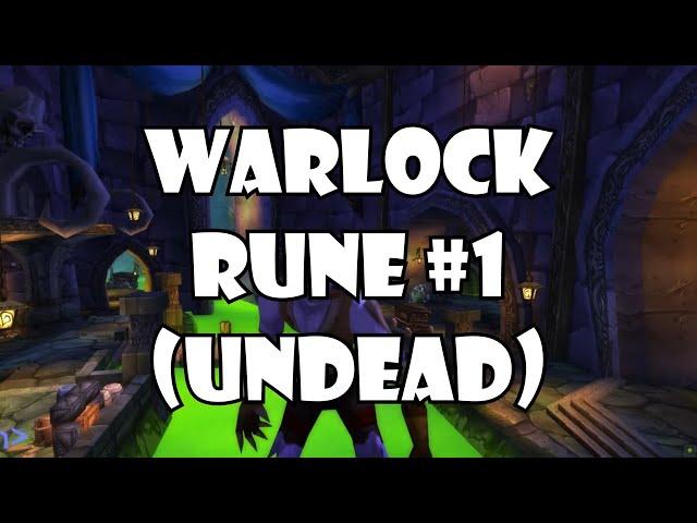 WARLOCK RUNE of HAUNT (UNDEAD) | World of Warcraft Classic Season of Discovery