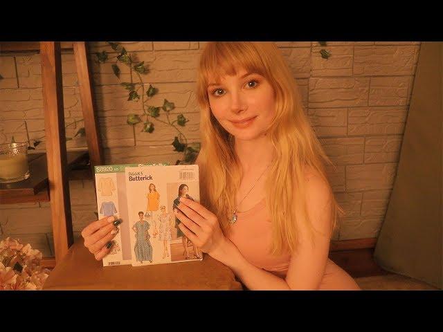 ASMR Summer 2019 Sewing Patterns  Whisper / Crinkles / Paper Sounds