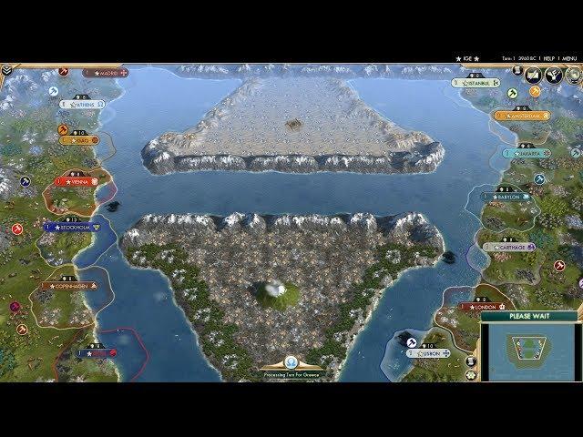 Civ 5 AI Only Timelapse: Battle of Land and Sea