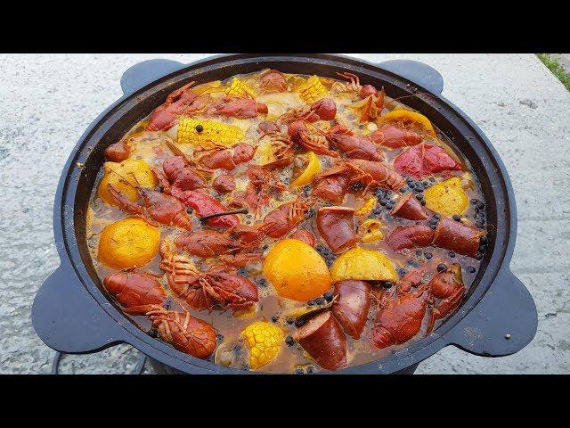 РАКИ по-ЛУИЗИАНСКИ в Казане на Костре. Louisiana Crawfish Boil. Выпуск №543