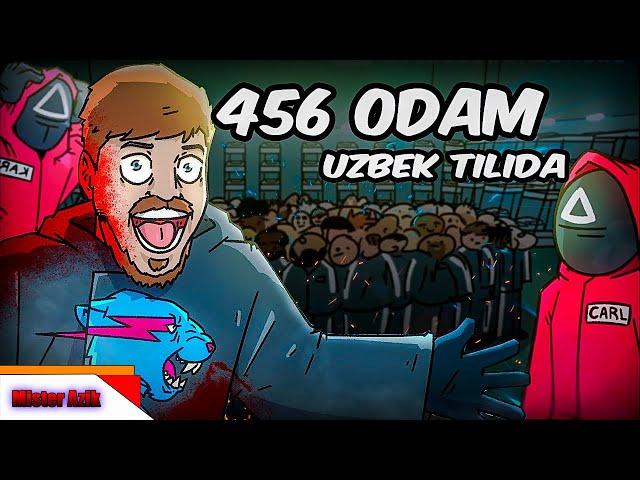 456 ODAM // MR BEAST ANIMATION // UZBEK TILIDA