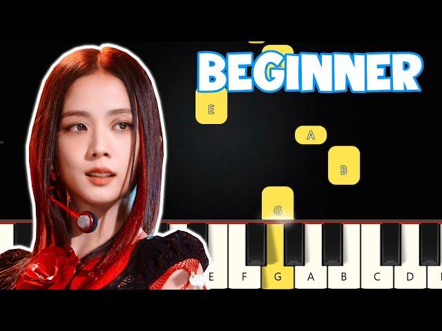 Flower - Jisoo | Beginner Piano Tutorial | Easy Piano