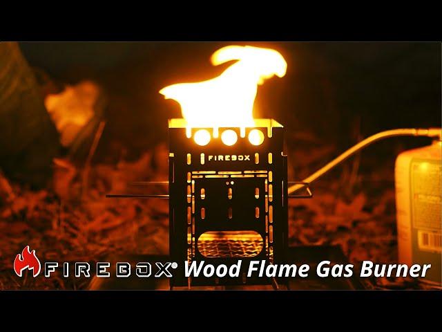 Isobutane Stove Burner/Roaster "Wood-Flame" Gas Adapter for Firebox Brand Wood Burning Stoves!