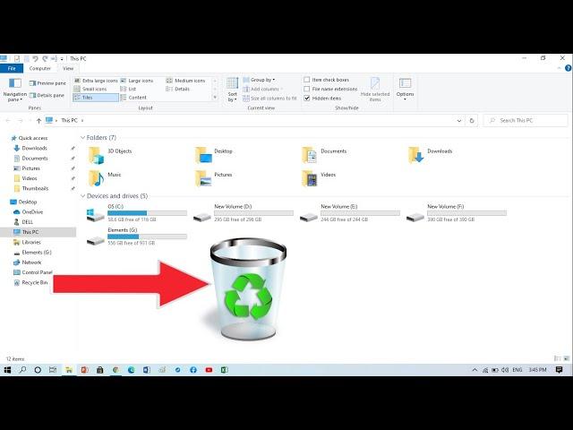 How to Show Recycle Bin in File Explorer