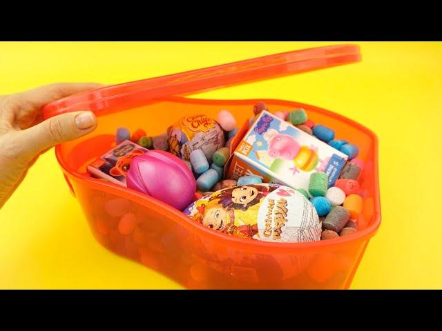 Игрушки и Сюрпризы из мультиков для детей. Яйца Kinder Surprise