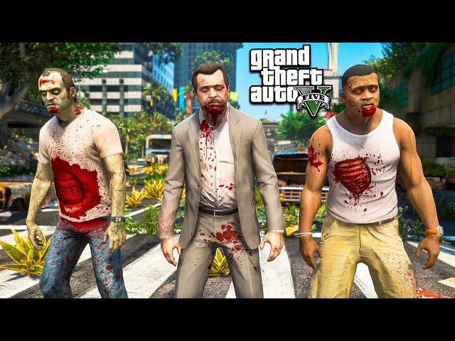 ФРАНКЛИН МАЙКЛ И ТРЕВОР ПРЕВРАТИЛИСЬ В ЗОМБИ В ГТА 5 МОДЫ! ОБЗОР МОДА В GTA 5! ИГРЫ ВИДЕО MODS