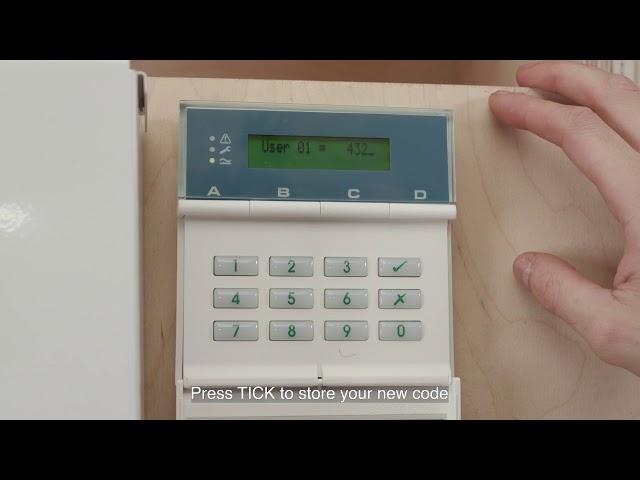 How to change Scantronic 9651 alarm code