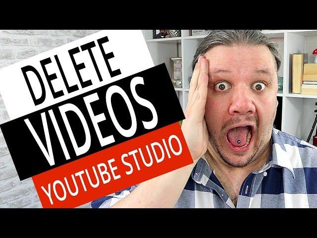 How To Delete A YouTube Video in NEW YouTube Studio 2019