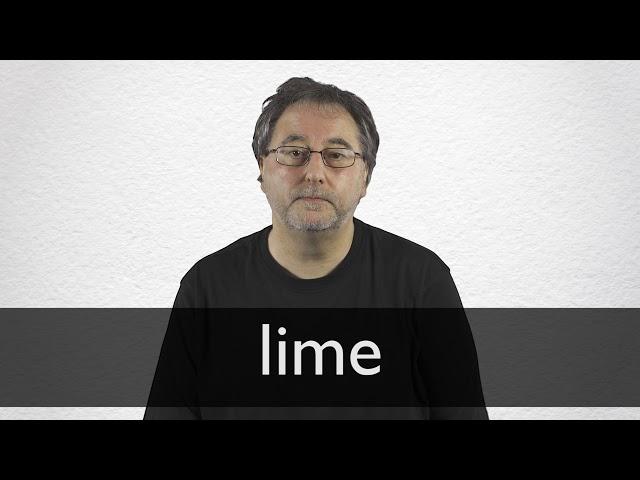 How to pronounce LIME in British English