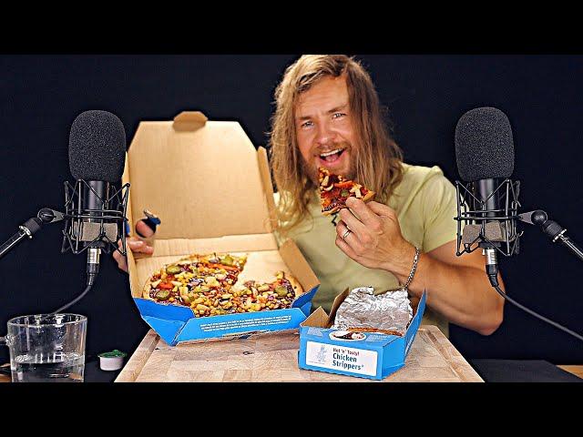 [ASMR] EATING My First Pizza (Relaxing Crunchy Sounds)