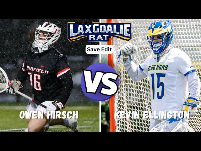 The CAA Brick Walls! Owen Hirsch (Fairfield) vs. Kevin Ellington (Delaware) - Goalie Save Edit
