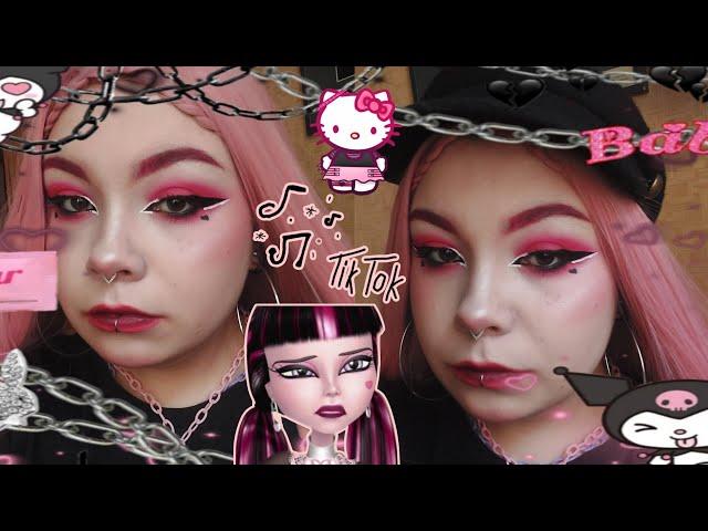 делаю тикток макияж/e-girl makeup