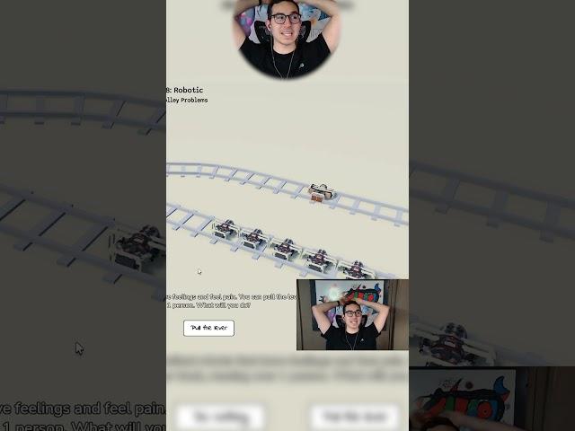 Do You Save The Robots Or The Human In Trolley Game Roblox