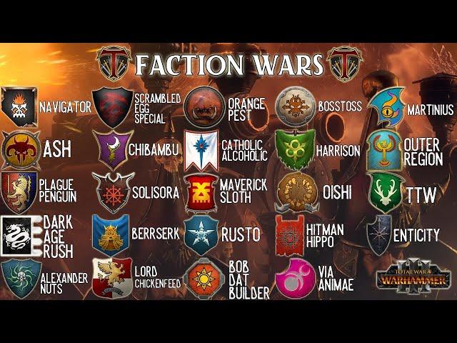 Domination Faction War | 24 Faction Competitive Tournament - Total War Warhammer 3