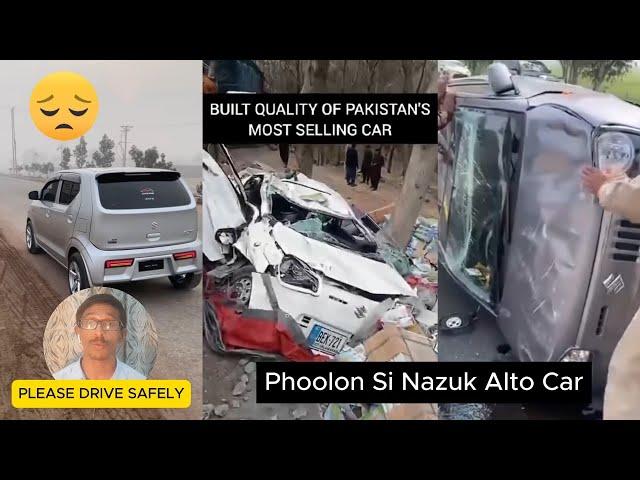 Alto Car Accident – The Light Weight Issue That Makes It Flimsy!  Pakistani Car Review