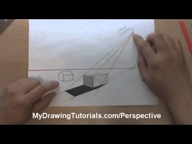 How To Draw Perspective Shadow   Drawing Shadows In Perspect