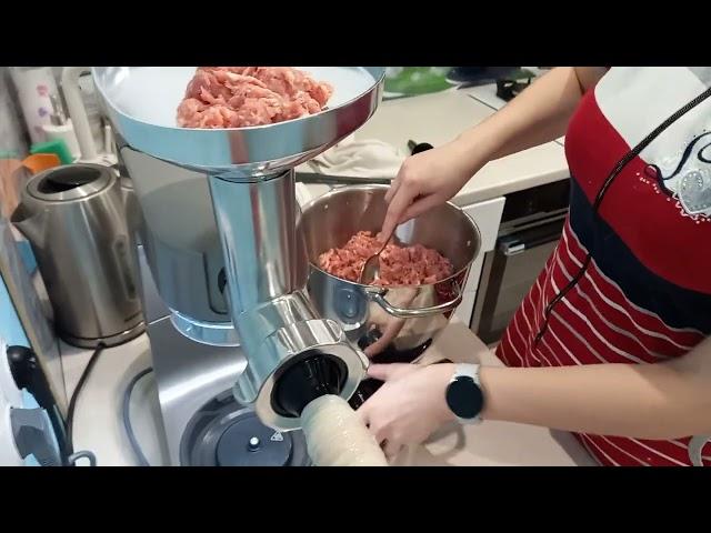 Домашние колбаски с помощью машины Kenwood Titanium Chef Patissier XL