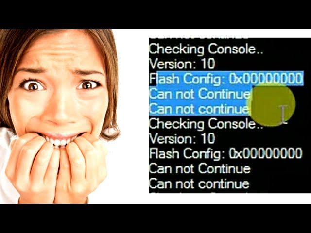 Как исправить ошибку Flash Config: 0x00000000 Can not Continue Xbox 360 Unbrick