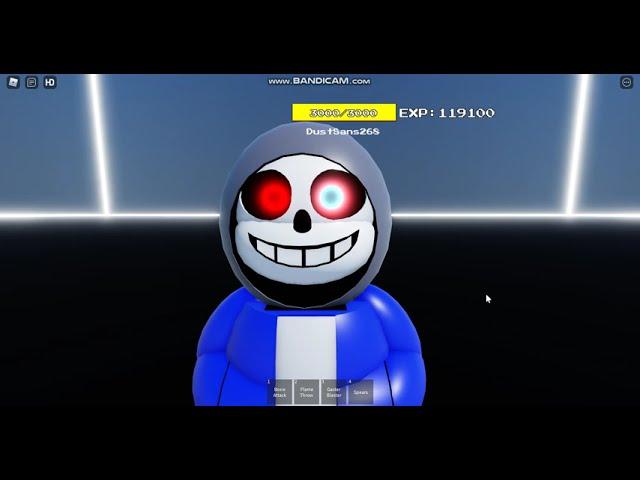 (Medium LV) Dust Sans (35k EXP) in Undertale: Fighting Spirit