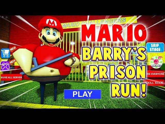 NEW Mario Barry's Prison Run!  | Roblox First Person Obby Escape Jumpscare