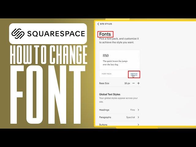 How To Change Font In Squarespace (2025) Simple Tutorial