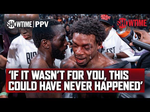 Terence Crawford & Errol Spence Jr. Share Heartwarming Moment In The Ring | SHOWTIME PPV