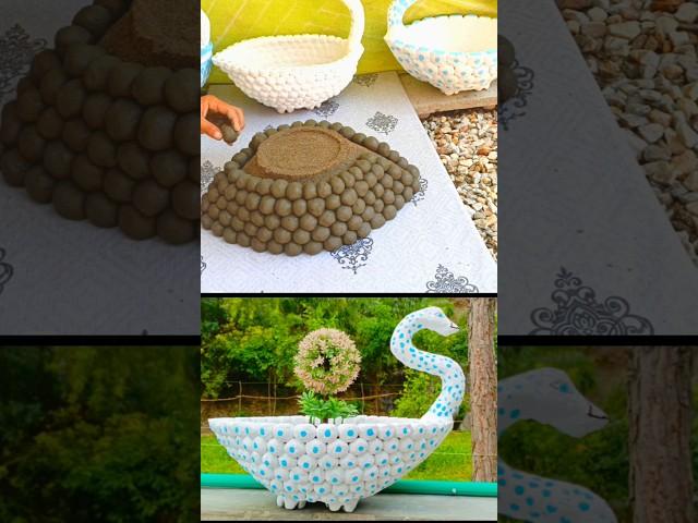 how to make swan pot at home #diy #craft #shortsvideo