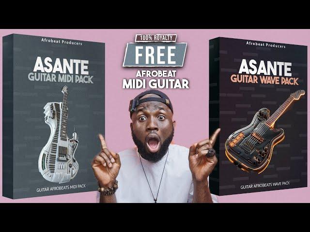 DOWNLOAD 100% Royalty Free 400+ MIDI Guitar Afrobeats Loops | Realistic MIDI Asante Sample Pack