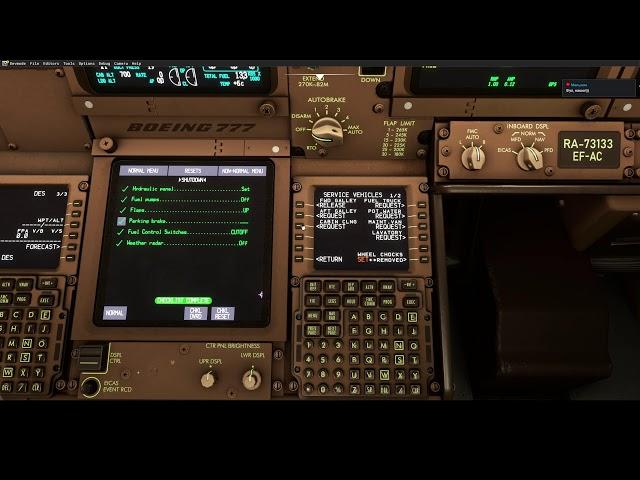 MSFS 2020 PMDG 777-300ER, AFL005, Vatsim, Yekaterinburg(USSS) - Novosibirsk(UNNT)