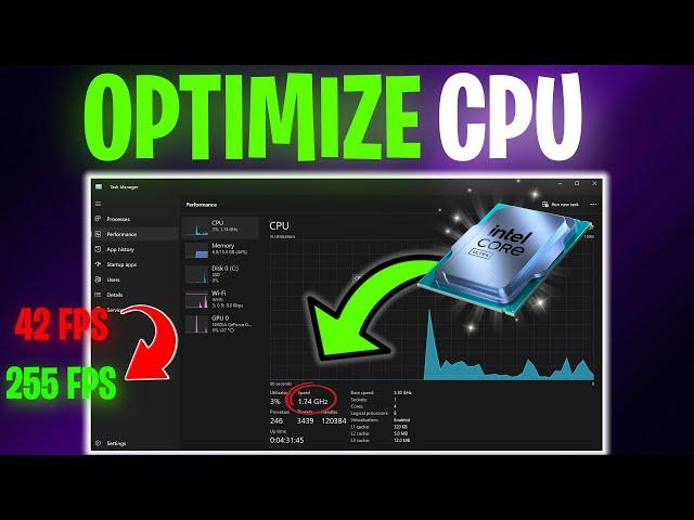 OPTIMIZE Your CPU For Gaming & Performance (BOOST FPS & FIX Stutters)