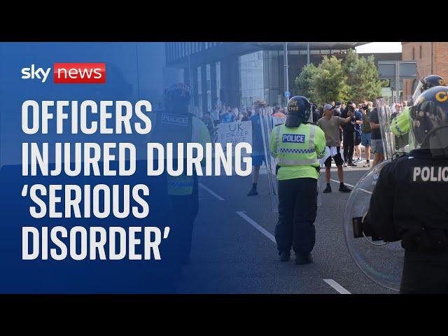 Officers injured during 'serious disorder' in Liverpool city centre