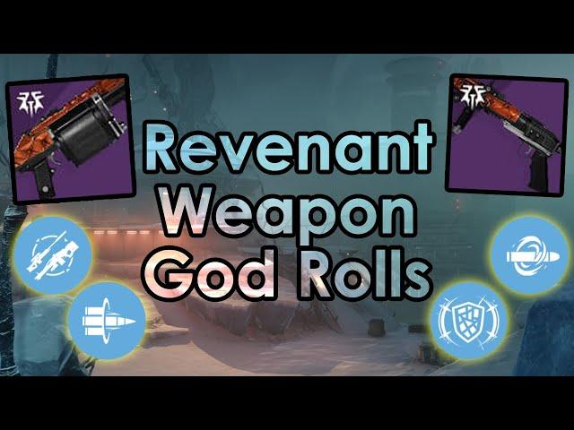 The God Roll (non-craftable!) Weapons of Episode 2: Revenant