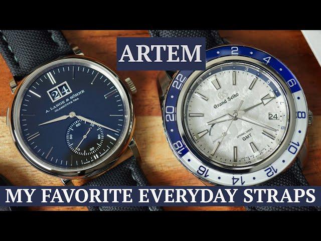 The best sailcloth straps I've come across - Artem Sailcloth Straps - SBGE275 & Saxonia Outsize Date