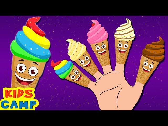 Ice Cream Finger Family Song + More Nursery Rhymes And Kids Songs by KidsCamp