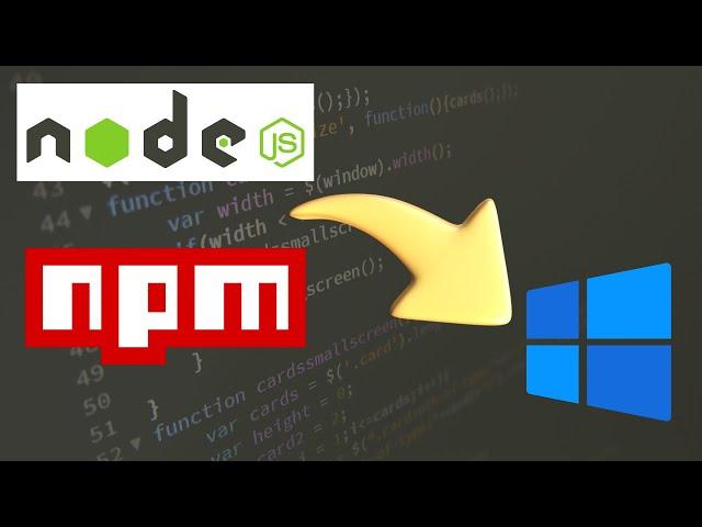 Install NodeJS and NPM on Windows 11