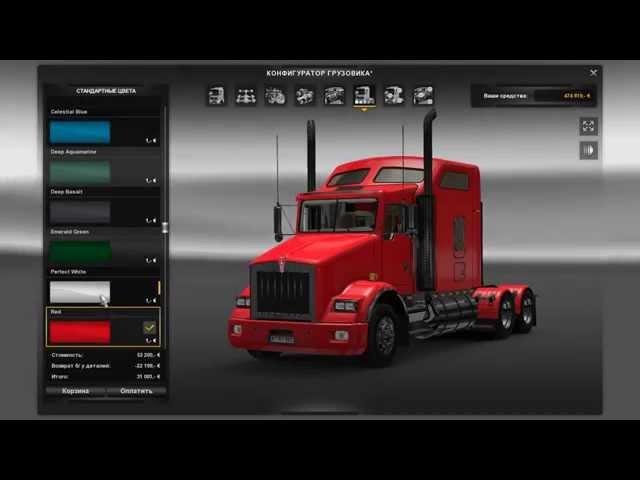 Обзор Мода Kenworth T800 Для ETS2