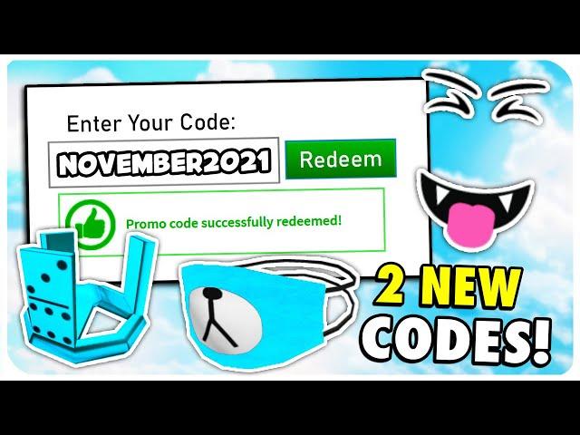 2021 *ALL 3 NEW* ROBLOX PROMO CODES! NOVEMBER + ALL FREE ROBUX ITEMS (WORKING)