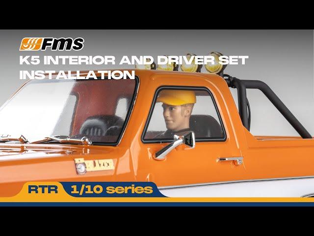 FMS 1:10 FCX10 Chevrolet K5 Blazer | K5 Interior And Driver Set Installation | RC Car Upgrade