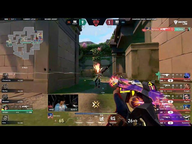 BLG Whzy gets the ACE against FNATIC | VCT Champions Seoul 2024