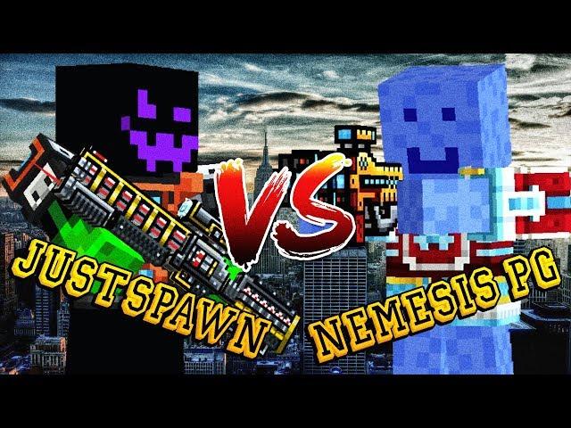 Pixel Gun 3D - JustSpawn VS Nemesis PG (Duel)