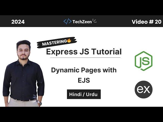 Express JS Tutorial #20 : Dynamic Pages with EJS | URL Parameters & Common Pages