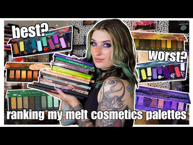 Ranking My Melt Cosmetics Palettes + Swatches!