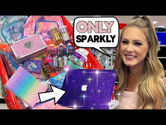 SPARKLY ONLY BACK TO SCHOOL SHOPPING CHALLENGE AT TARGET! *NO BUDGET* 