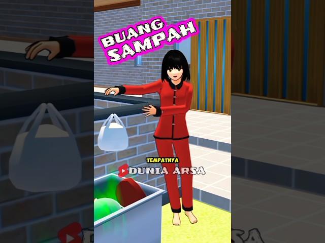 BUANG SAMPAH KE SUNGAI  #sakuraschoolsimulator #sakura #duniaarsa