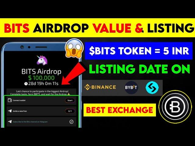 Bits Airdrop | Bits Airdrop Withdrawal | Bits Airdrop Listing | Bits Airdrop Payout