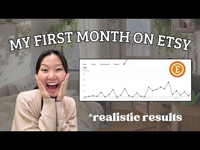 My 1st Month Selling Digital Downloads on Etsy  (how I actually did)