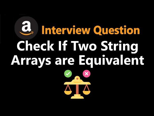 Check If Two String Arrays are Equivalent - Leetcode 1662 - Python